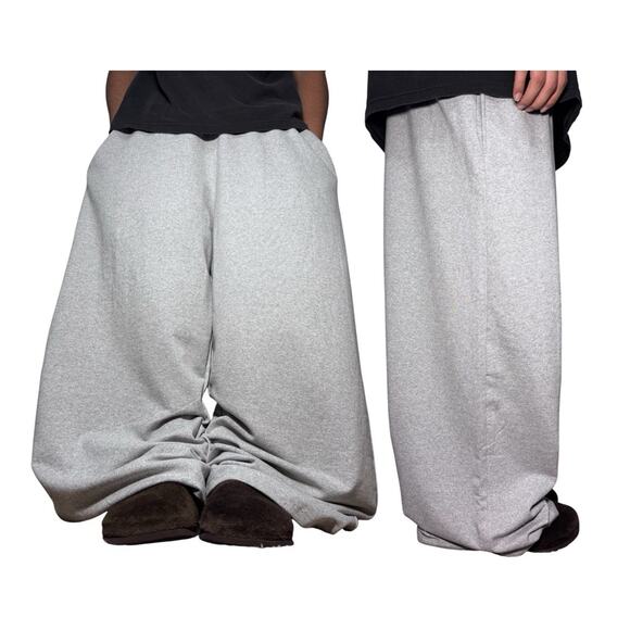Unisex Baggy Fit y2k size 3XL BEBE Sweatpants Skater Style Type Wide Leg - Picture 1 of 7